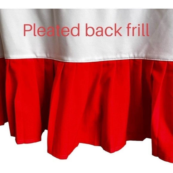 Prince Pleated Tennis Skirt in White/Coral - Picture 10 of 14